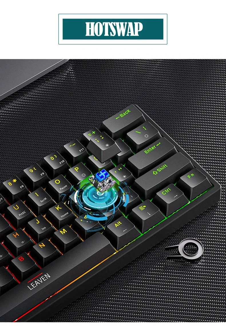 K620 Mini-RGB-Gaming-Mechanische Tastatur mit Hintergrundbeleuchtung, Gamer-Mechaniker-Kit, 60 Prozent DIY, benutzerdefinierte PBT-Tastenkappe, Hotswap, Rosa, Weiß, USB, PC