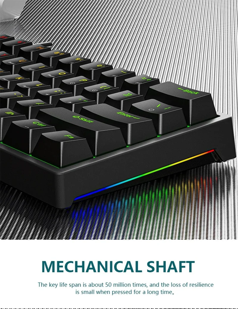 K620 Mini-RGB-Gaming-Mechanische Tastatur mit Hintergrundbeleuchtung, Gamer-Mechaniker-Kit, 60 Prozent DIY, benutzerdefinierte PBT-Tastenkappe, Hotswap, Rosa, Weiß, USB, PC