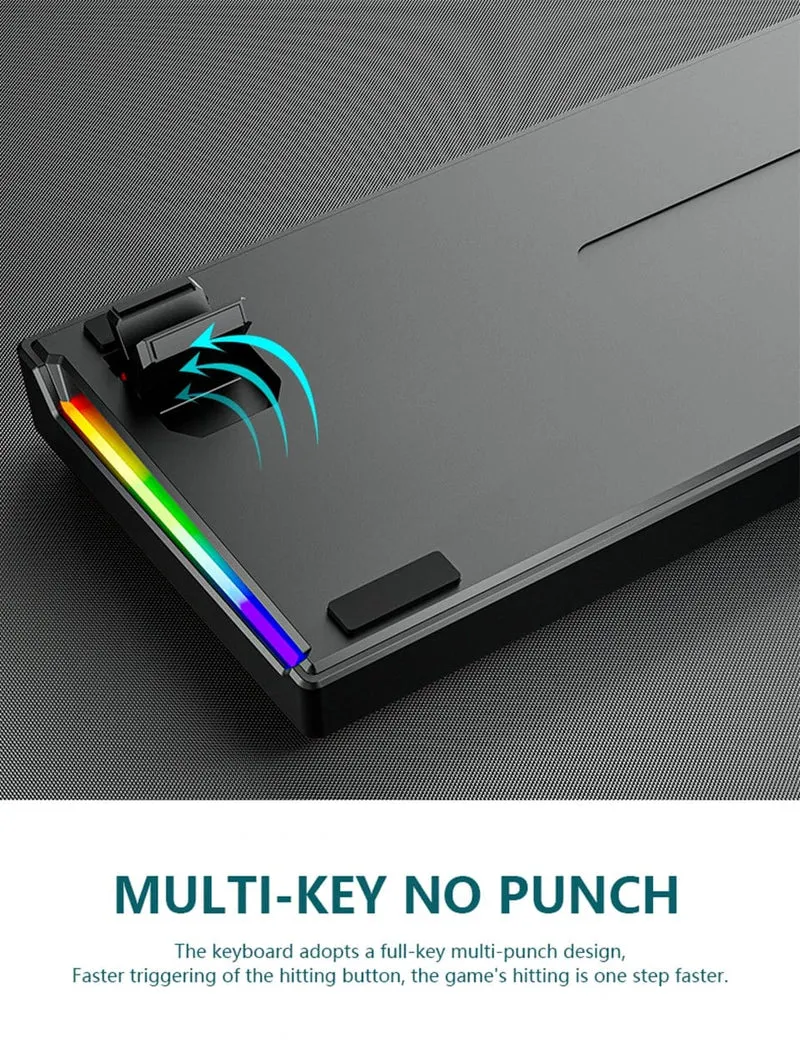 K620 Mini-RGB-Gaming-Mechanische Tastatur mit Hintergrundbeleuchtung, Gamer-Mechaniker-Kit, 60 Prozent DIY, benutzerdefinierte PBT-Tastenkappe, Hotswap, Rosa, Weiß, USB, PC