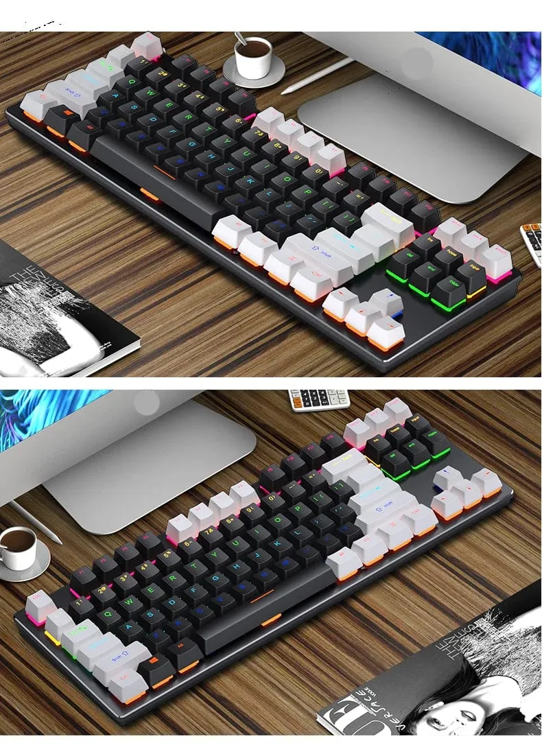 K620 Mini-RGB-Gaming-Mechanische Tastatur mit Hintergrundbeleuchtung, Gamer-Mechaniker-Kit, 60 Prozent DIY, benutzerdefinierte PBT-Tastenkappe, Hotswap, Rosa, Weiß, USB, PC