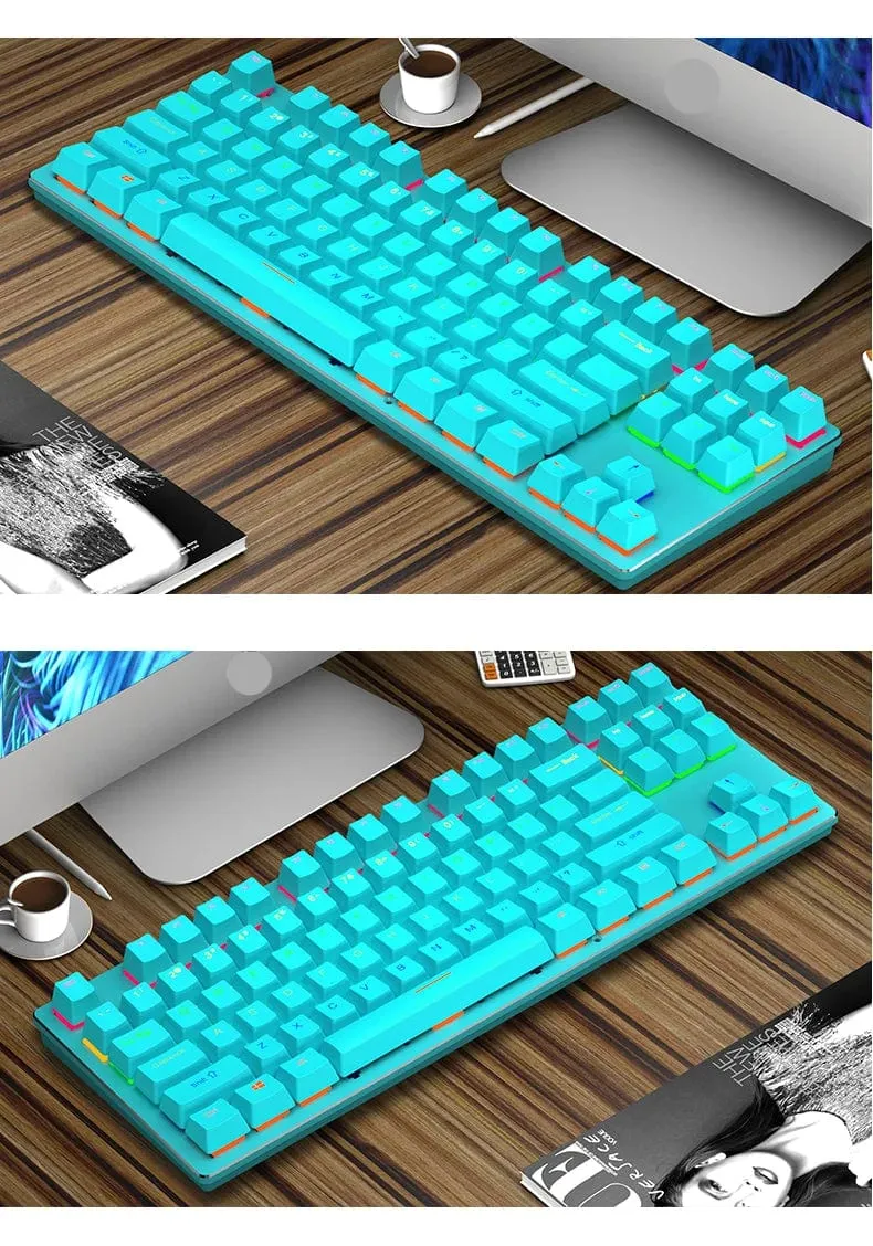 K620 Mini-RGB-Gaming-Mechanische Tastatur mit Hintergrundbeleuchtung, Gamer-Mechaniker-Kit, 60 Prozent DIY, benutzerdefinierte PBT-Tastenkappe, Hotswap, Rosa, Weiß, USB, PC