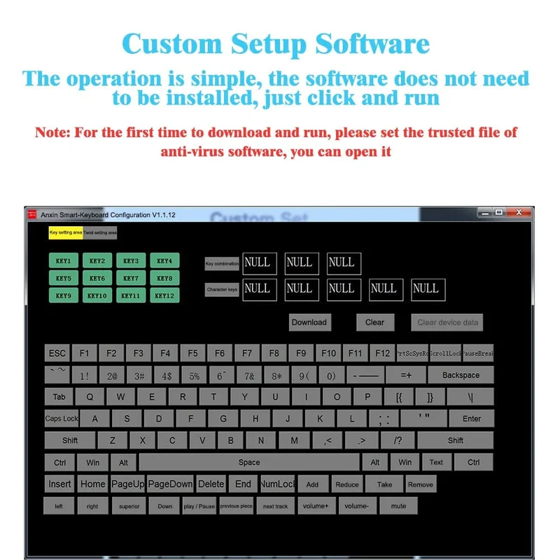 USB-Makro, benutzerdefinierte Mini-Tastatur, 12 Tasten, 2 Knöpfe, Programmierung, DIY, mechanische Tastatur, Gaming, Zeichenschalter, tragbare Hot-Swap-Tastatur