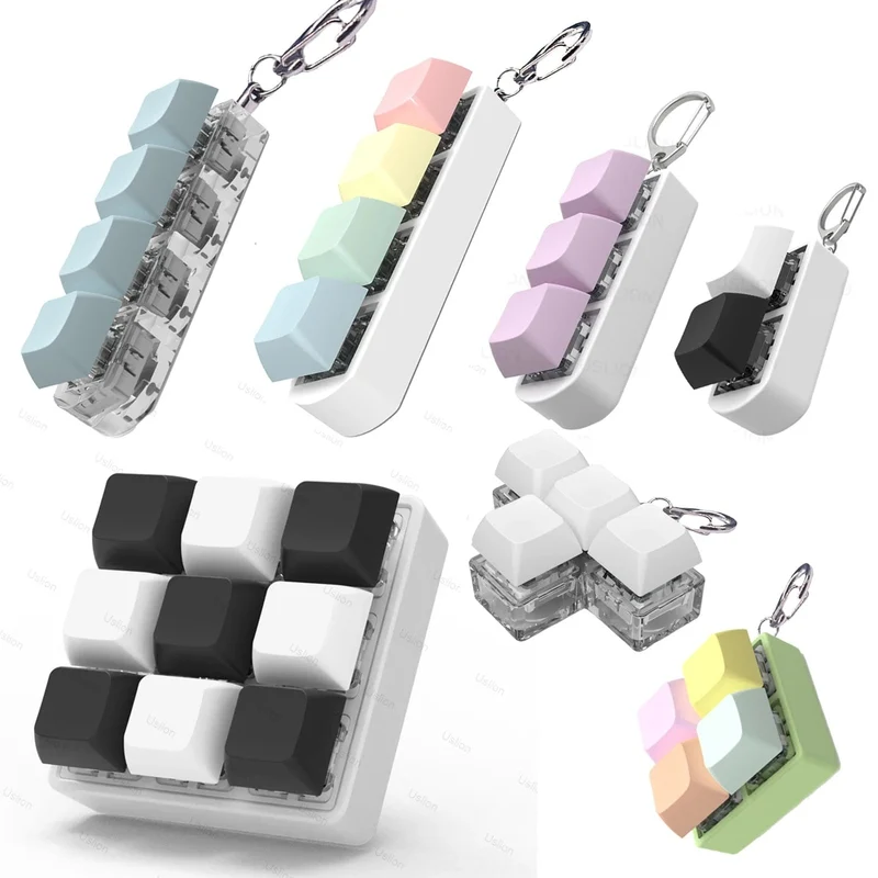 2/3/4/9 Tasten Tastatur Tastenkappen Zappeln Spielzeug Party Stress Relief DIY Tastenkappen Spielzeug Tastatur Kappen Finger Taste Zappeln Finger Tastenkappen
