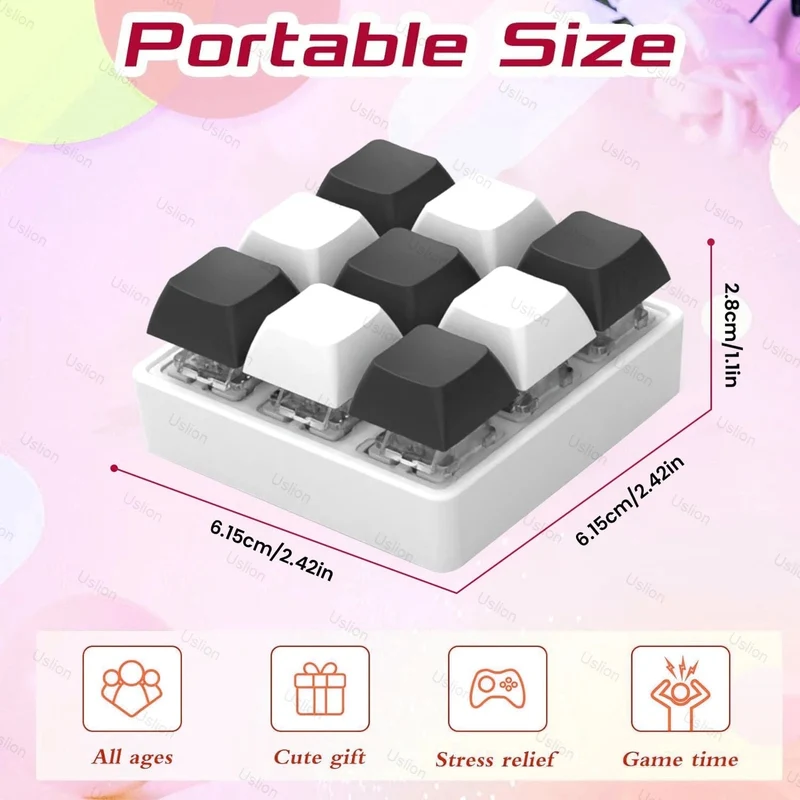 2/3/4/9 Tasten Tastatur Tastenkappen Zappeln Spielzeug Party Stress Relief DIY Tastenkappen Spielzeug Tastatur Kappen Finger Taste Zappeln Finger Tastenkappen