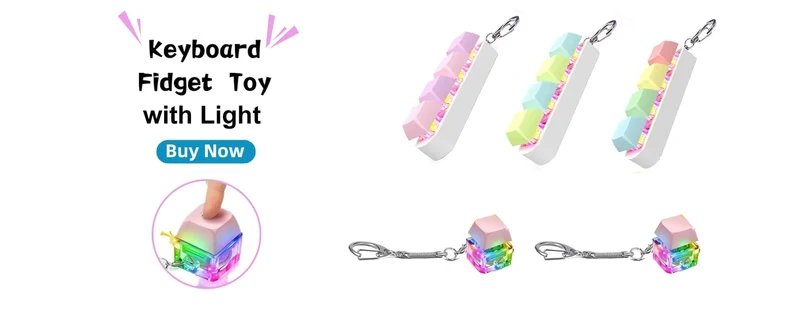 2/3/4/9 Tasten Tastatur Tastenkappen Zappeln Spielzeug Party Stress Relief DIY Tastenkappen Spielzeug Tastatur Kappen Finger Taste Zappeln Finger Tastenkappen