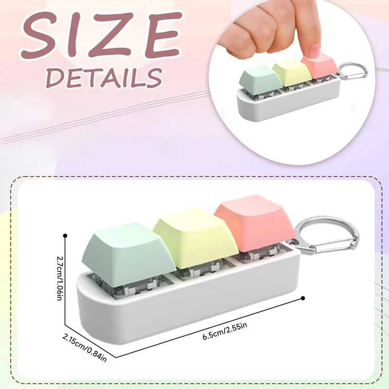 2/3/4/9 Tasten Tastatur Tastenkappen Zappeln Spielzeug Party Stress Relief DIY Tastenkappen Spielzeug Tastatur Kappen Finger Taste Zappeln Finger Tastenkappen