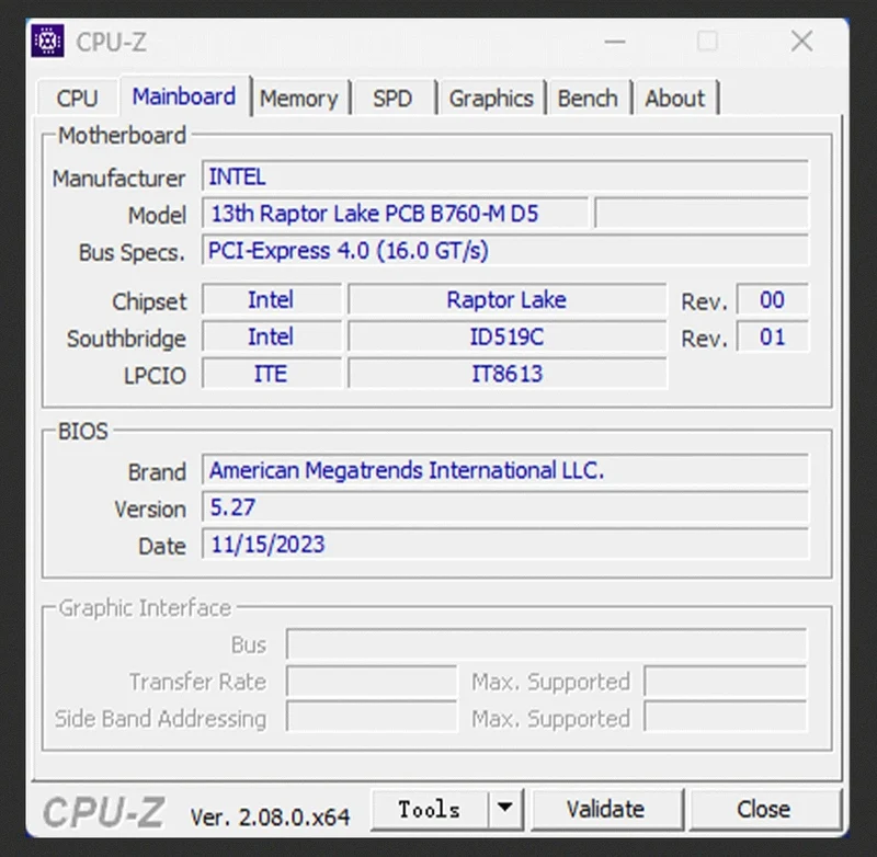 ATX DIY Desktop-Motherboard mit Onboard 13. Kit Interposer Core CPU Q1J2 (i7 ES 0000) 14C20T Iris Xe Grafik DDR5 RAM