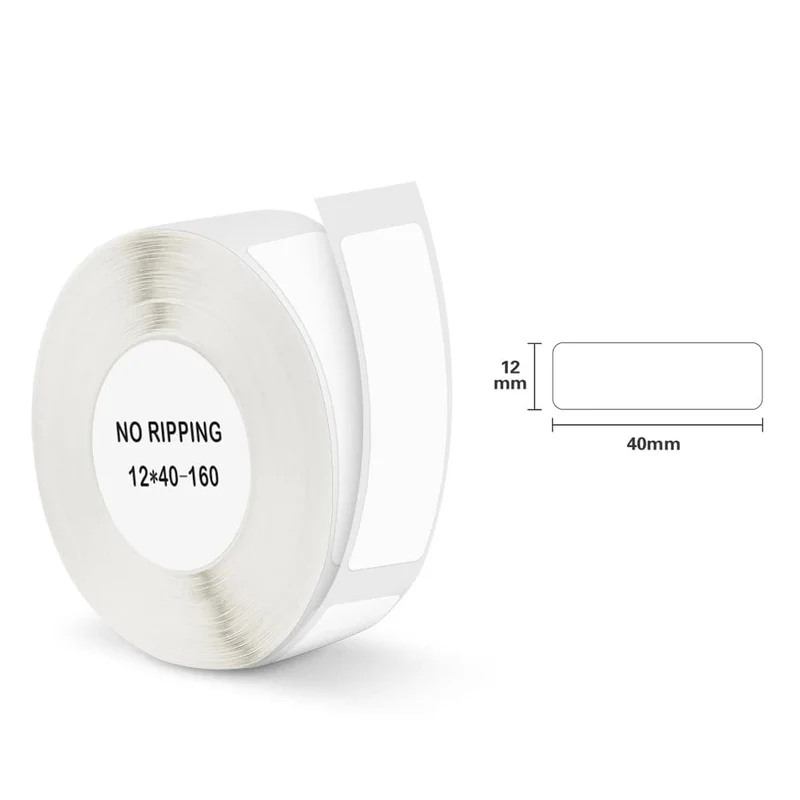 Niimbot D11 Etikettenpapier, leuchtender Etikettenaufkleber, 13 x 35 mm, für Niimbot D110 D11 Etikettiermaschine, selbstklebendes Papier zum Bedrucken von Bändern