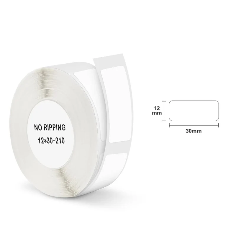 Niimbot D11 Etikettenpapier, leuchtender Etikettenaufkleber, 13 x 35 mm, für Niimbot D110 D11 Etikettiermaschine, selbstklebendes Papier zum Bedrucken von Bändern