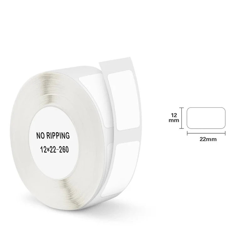Niimbot D11 Etikettenpapier, leuchtender Etikettenaufkleber, 13 x 35 mm, für Niimbot D110 D11 Etikettiermaschine, selbstklebendes Papier zum Bedrucken von Bändern