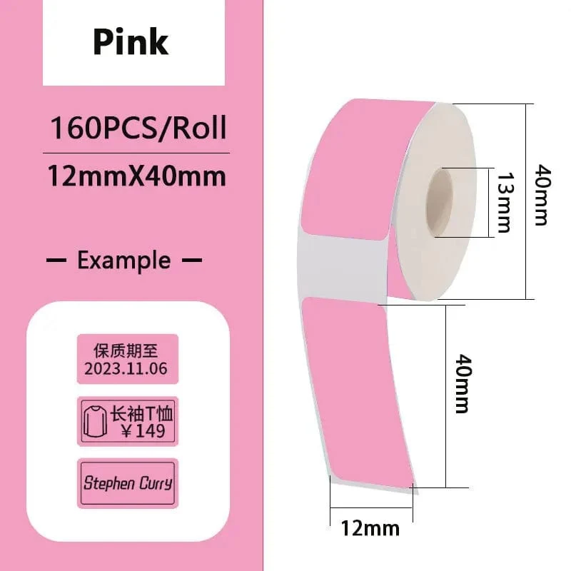 Thermische Label Papier Aufkleber Selbst-Adhesive Für Tragbare Drucker Phomemo D30 D30S D35 Marklife P15 Wasserdicht Kratz-Beständig