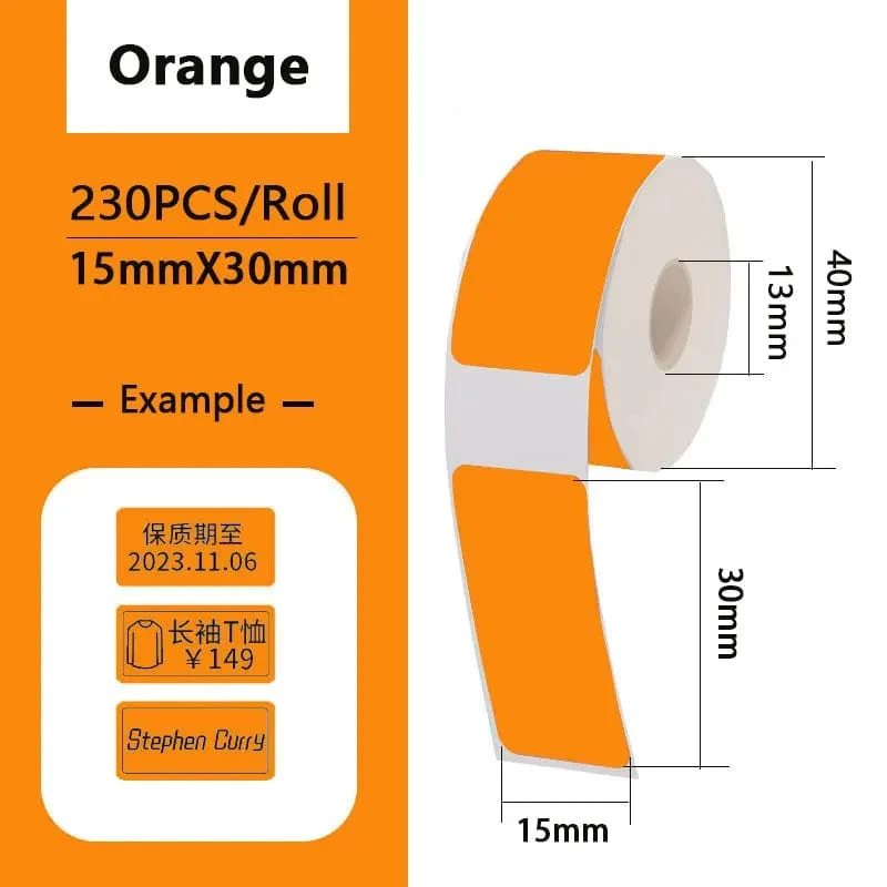Thermische Label Papier Aufkleber Selbst-Adhesive Für Tragbare Drucker Phomemo D30 D30S D35 Marklife P15 Wasserdicht Kratz-Beständig