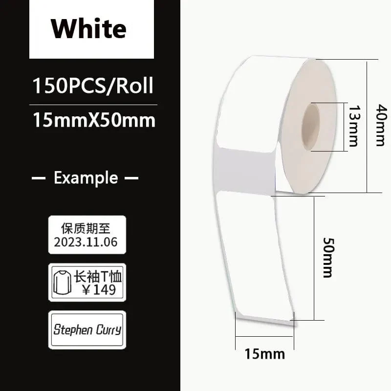 Thermische Label Papier Aufkleber Selbst-Adhesive Für Tragbare Drucker Phomemo D30 D30S D35 Marklife P15 Wasserdicht Kratz-Beständig