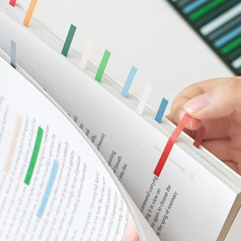 300 Blatt Regenbogen-Farbindex-Notizblock Gepostet Haftnotizen Papieraufkleber Notizblock Lesezeichen Schulbedarf Kawaii Briefpapier