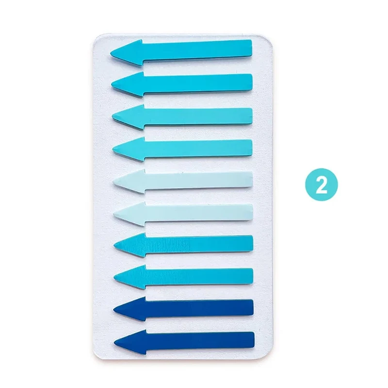 200 Blatt transparente fluoreszierende Index-Tabs aus PET mit Pfeilflaggen, Haftnotizen für Seitenmarker, Planeraufkleber, Büro, Schule
