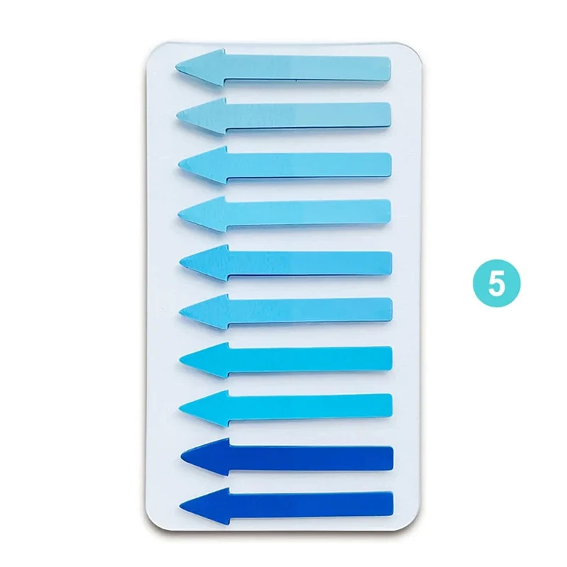 200 Blatt transparente fluoreszierende Index-Tabs aus PET mit Pfeilflaggen, Haftnotizen für Seitenmarker, Planeraufkleber, Büro, Schule