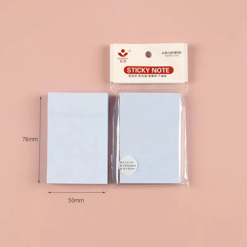 100 blätter 76*76mm Reine Farbe Papier Memo Pad Haftnotizen Lesezeichen Punkt Es Marker Memo Aufkleber Büro Schule liefert Notebooks