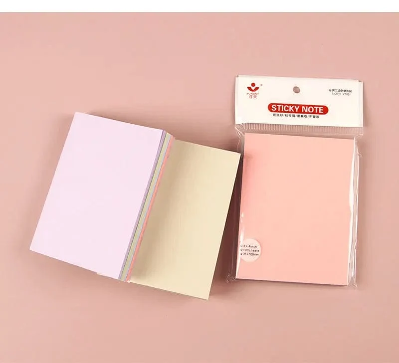 100 blätter 76*76mm Reine Farbe Papier Memo Pad Haftnotizen Lesezeichen Punkt Es Marker Memo Aufkleber Büro Schule liefert Notebooks