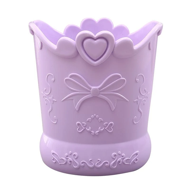 Niedlicher Stifthalter mit Schleife, Bonbonfarbe, Kawaii-Pink, Bleistift-Organizer, Box, Ständer, Behälter, Büro, Schulbedarf, Küchengläser