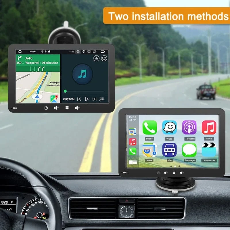 Universal 7 Zoll Autoradio Multimedia Video Player Drahtlose Carplay Android Auto Touchscreen Bluetooth Auto Intelligente Systeme