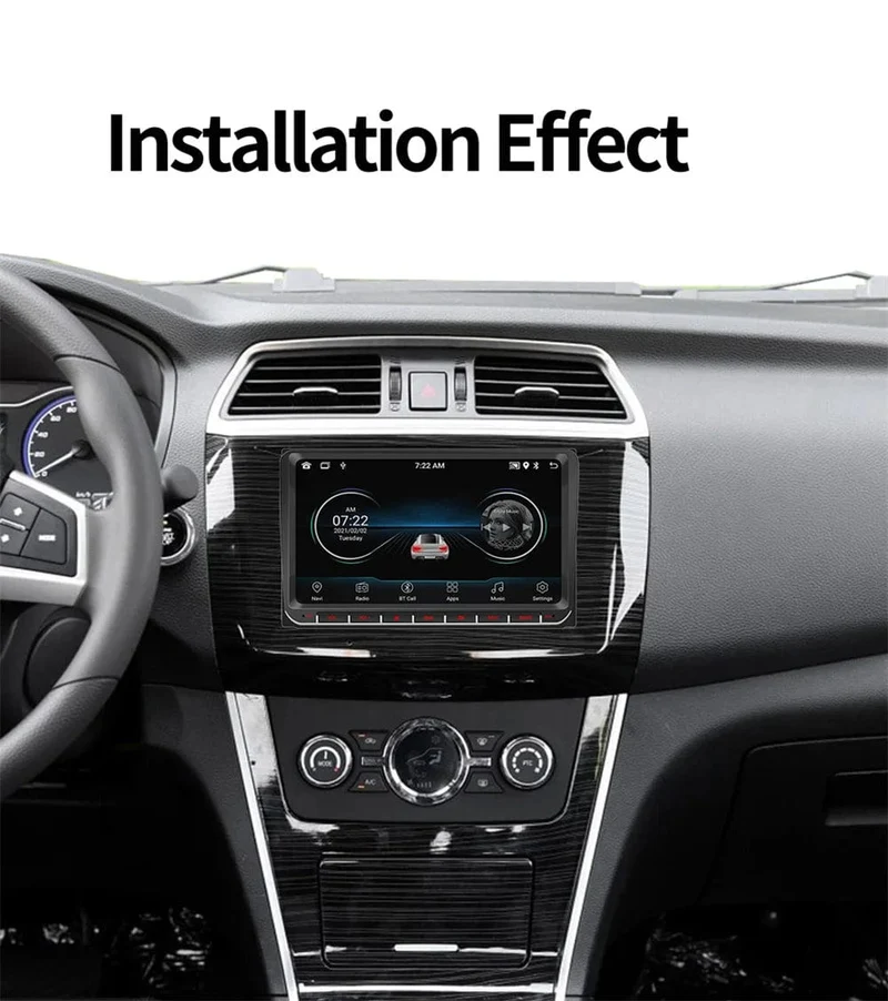 9" Autoradio Android 12 für VW Passat 6 7 CC Polo GOLF 5 6 Touran T5 WiFi GPS Navigation BT WiFi Split Screen Head Unit FM Radio