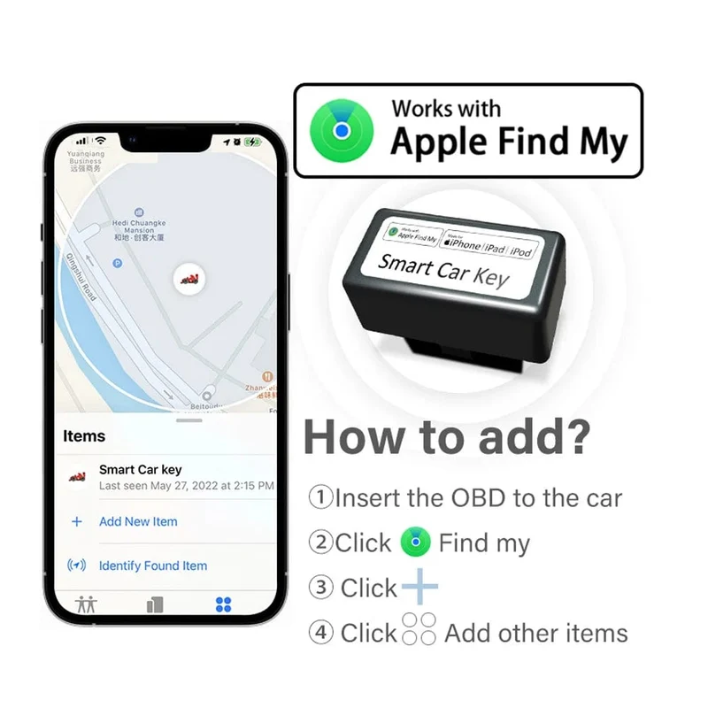 Mini Auto OBD GPS Locator Für Apple Find My APP Schnelle Installation Smart Tracker Anti-verloren Gerät Finder Globale Position
