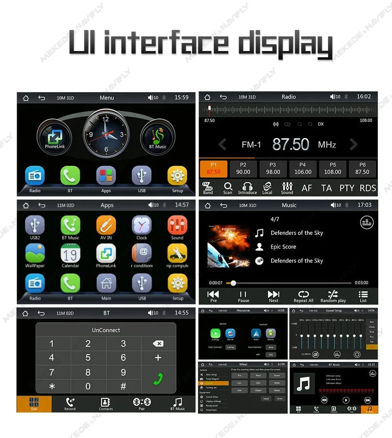 7 "2 Din Autoradio GPS Android Auto Carplay Für VW Volkswagen Skoda Octavia Golf 5 6 Touran Passat B6 Polo Jetta HD Touchscreen