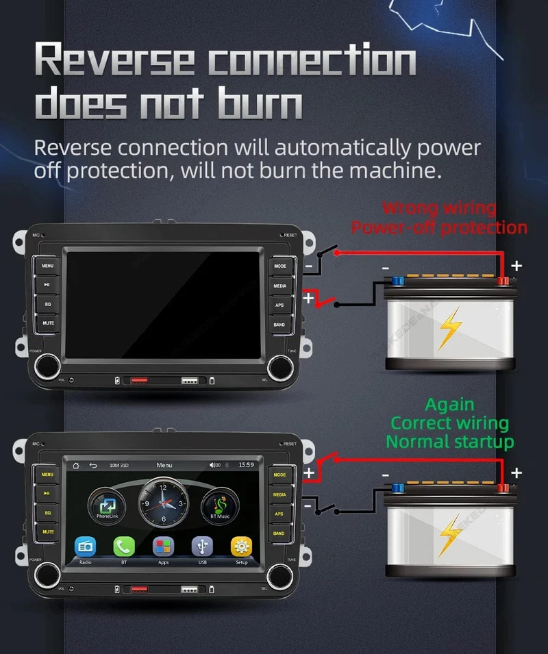 7 "2 Din Autoradio GPS Android Auto Carplay Für VW Volkswagen Skoda Octavia Golf 5 6 Touran Passat B6 Polo Jetta HD Touchscreen