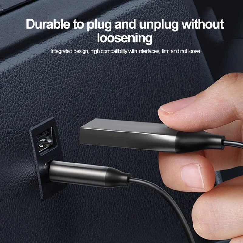 Bluetooth 5.0 AUX Autoadapter USB auf 3.5 mm Klinke Dongle Kabel Freisprecheinrichtung Auto Kit Drahtloser Auto Bluetooth Sender Empfänger