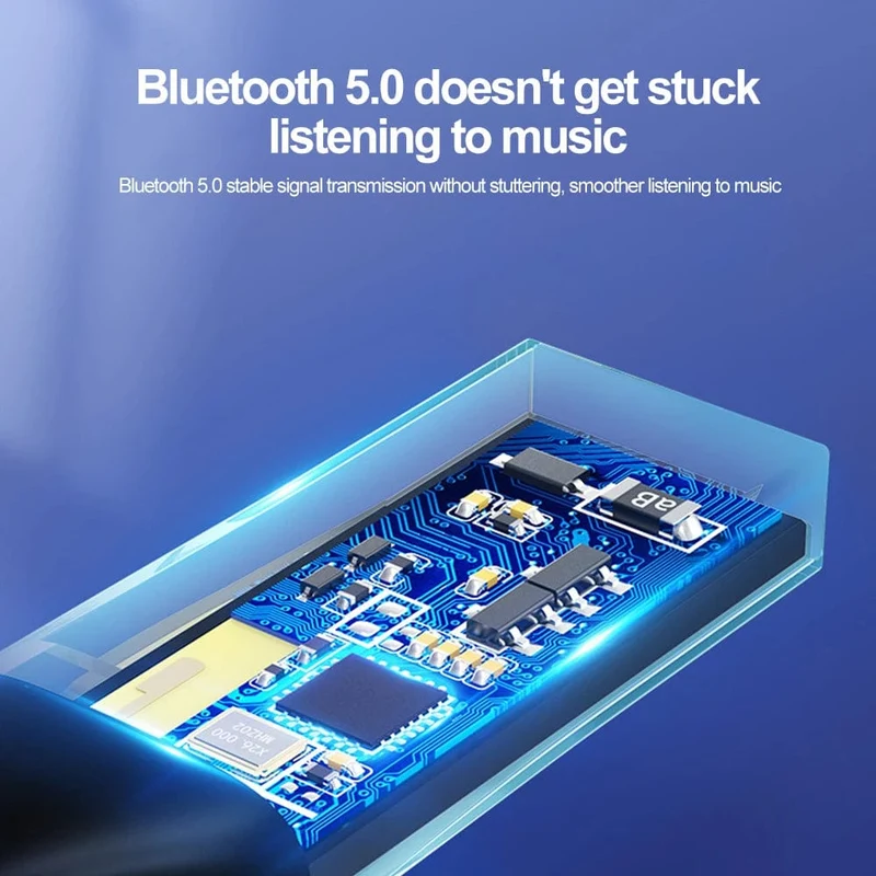 Bluetooth 5.0 AUX Autoadapter USB auf 3.5 mm Klinke Dongle Kabel Freisprecheinrichtung Auto Kit Drahtloser Auto Bluetooth Sender Empfänger