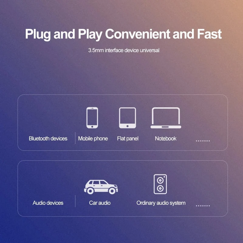 Bluetooth 5.0 AUX Autoadapter USB auf 3.5 mm Klinke Dongle Kabel Freisprecheinrichtung Auto Kit Drahtloser Auto Bluetooth Sender Empfänger