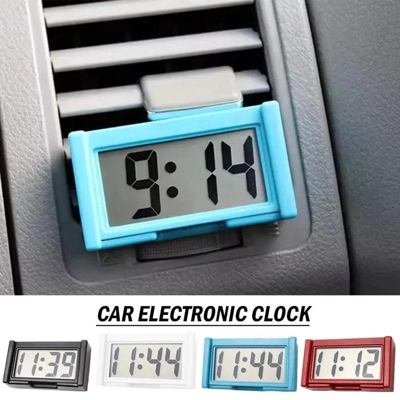 Großer Bildschirm Home Digitalanzeige Autouhr Paste Elektronische Mini Auto Elektronische Uhr Automobilzubehör Einfacher Typ