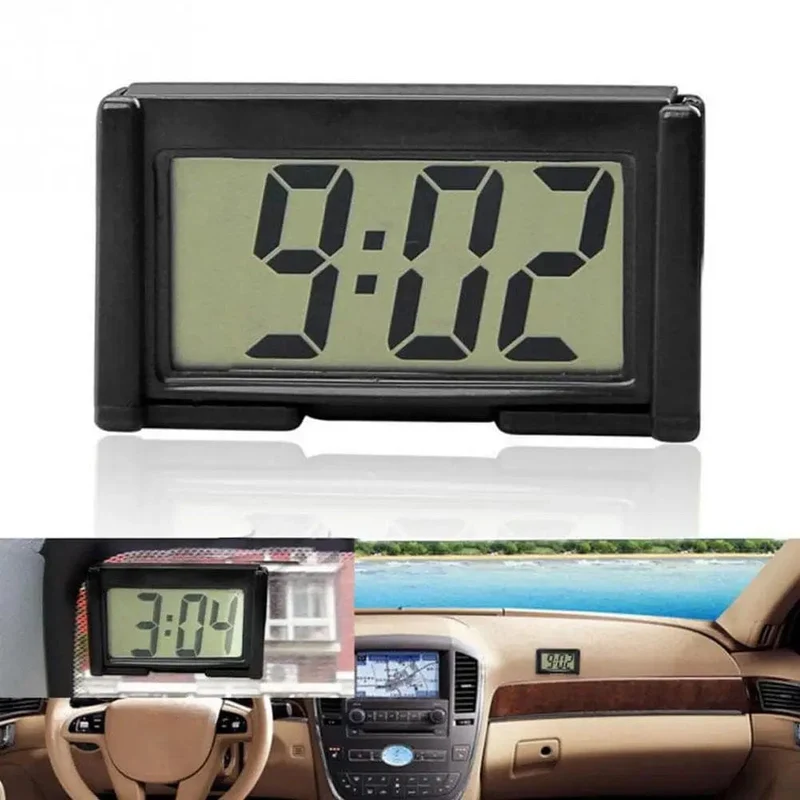 Großer Bildschirm Home Digitalanzeige Autouhr Paste Elektronische Mini Auto Elektronische Uhr Automobilzubehör Einfacher Typ
