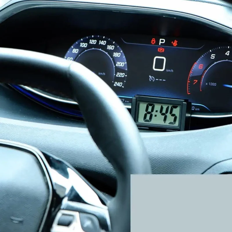 Großer Bildschirm Home Digitalanzeige Autouhr Paste Elektronische Mini Auto Elektronische Uhr Automobilzubehör Einfacher Typ