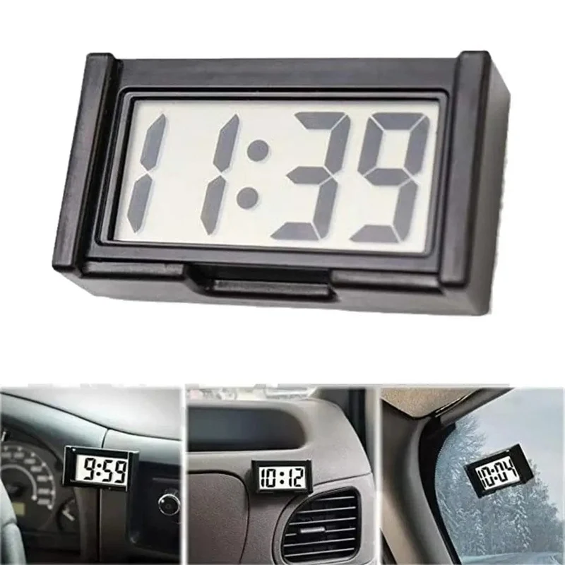 Großer Bildschirm Home Digitalanzeige Autouhr Paste Elektronische Mini Auto Elektronische Uhr Automobilzubehör Einfacher Typ