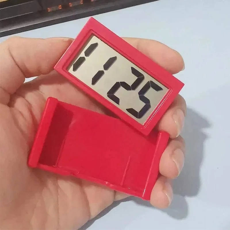 Großer Bildschirm Home Digitalanzeige Autouhr Paste Elektronische Mini Auto Elektronische Uhr Automobilzubehör Einfacher Typ