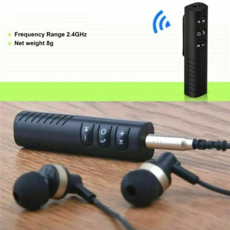 Drahtloser Bluetooth 5.0-Empfängeradapter 3.5-mm-Buchse für Automusik-Audio-Aux-A2dp-Kopfhörerempfänger Freisprecheinrichtung