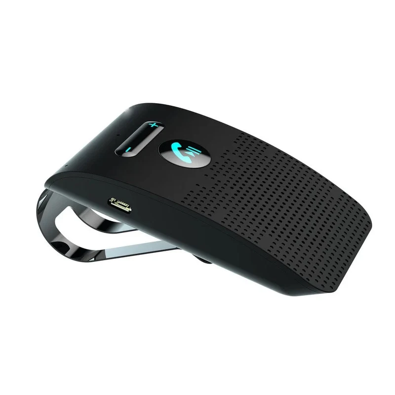 Bluetooth 5.0 Freisprecheinrichtung Hifi-Lautsprecher 2W Kabelloser Audioempfänger MP3-Musik-Player Geräuschunterdrückung Sonnenblendenclip
