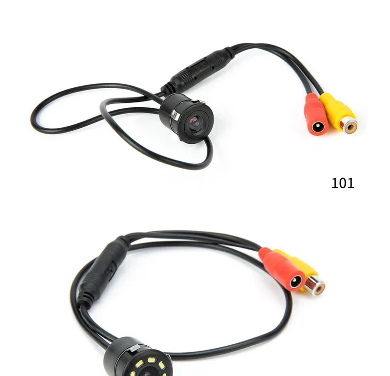 SINOVCLE Rückfahrkamera Auto Infrarot Nachtsicht Mit und Ohne LED Fahrzeug Backup Verkabelung Wasserdichtes HD Kamera Kit