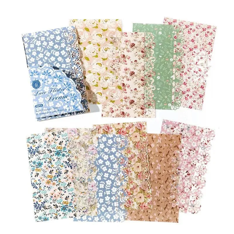 20 Teile/paket Vintage Spitze Scrapbook Ausschnitte Papier Dekoratives Material Papier für Junk Journal Kit DIY Arts Craft Album Collage
