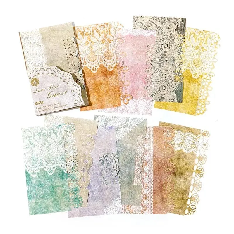20 Teile/paket Vintage Spitze Scrapbook Ausschnitte Papier Dekoratives Material Papier für Junk Journal Kit DIY Arts Craft Album Collage
