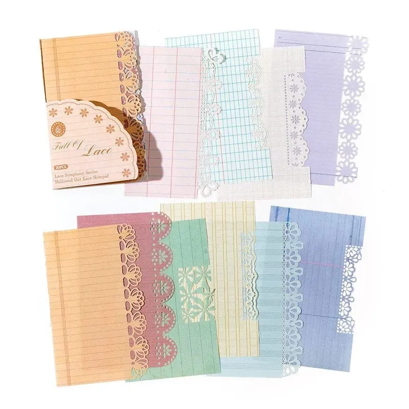 20 Teile/paket Vintage Spitze Scrapbook Ausschnitte Papier Dekoratives Material Papier für Junk Journal Kit DIY Arts Craft Album Collage