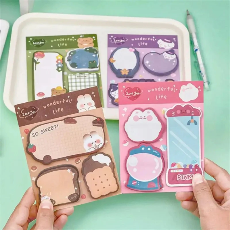 60 Blatt Haftnotizen Niedlicher Cartoon Bunter Notizblock Ins Kawaii Briefpapier Gepostete Tabs Sein Memo Nachrichtenpapier Schulbedarf