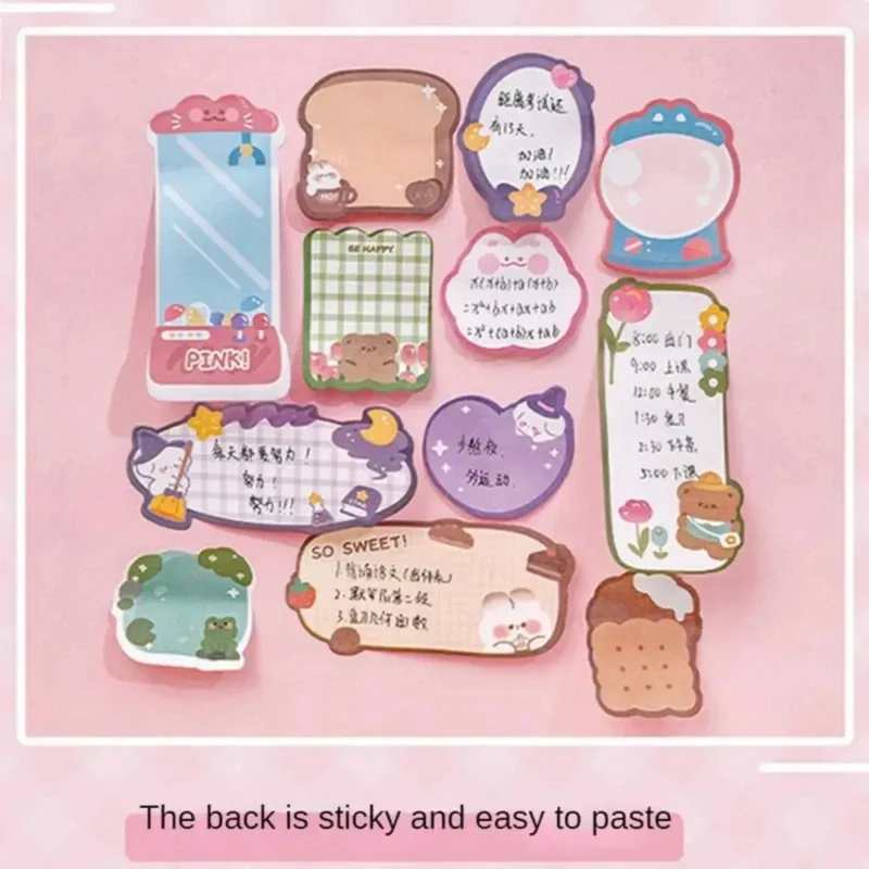 60 Blatt Haftnotizen Niedlicher Cartoon Bunter Notizblock Ins Kawaii Briefpapier Gepostete Tabs Sein Memo Nachrichtenpapier Schulbedarf