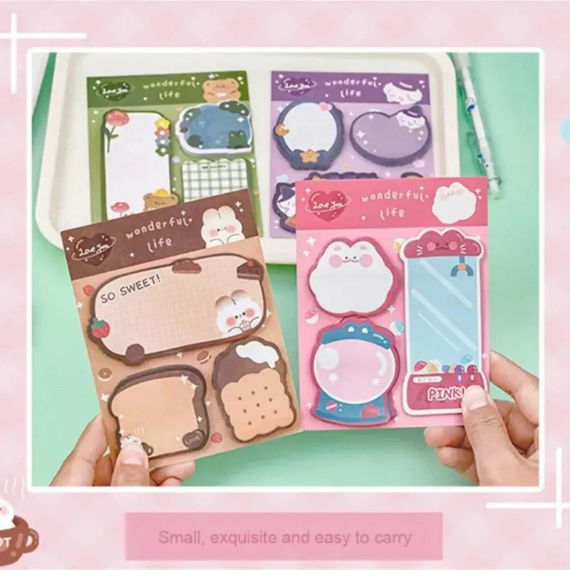 60 Blatt Haftnotizen Niedlicher Cartoon Bunter Notizblock Ins Kawaii Briefpapier Gepostete Tabs Sein Memo Nachrichtenpapier Schulbedarf