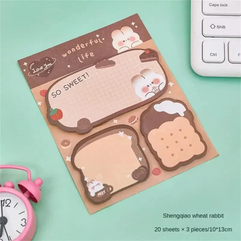 60 Blatt Haftnotizen Niedlicher Cartoon Bunter Notizblock Ins Kawaii Briefpapier Gepostete Tabs Sein Memo Nachrichtenpapier Schulbedarf