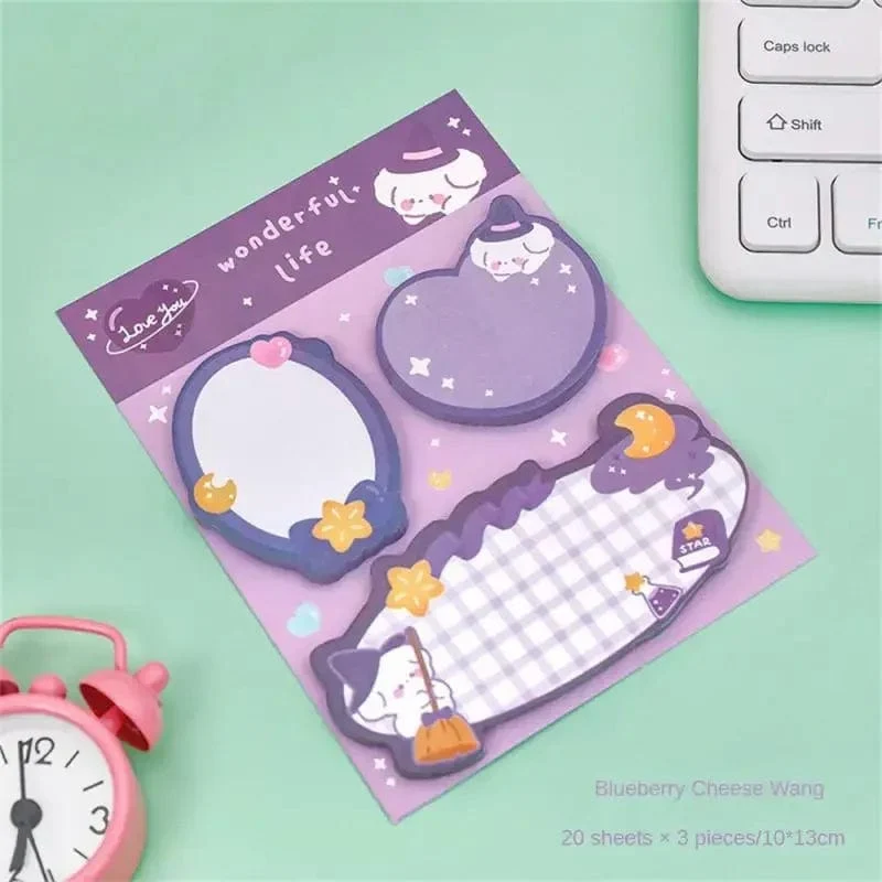 60 Blatt Haftnotizen Niedlicher Cartoon Bunter Notizblock Ins Kawaii Briefpapier Gepostete Tabs Sein Memo Nachrichtenpapier Schulbedarf