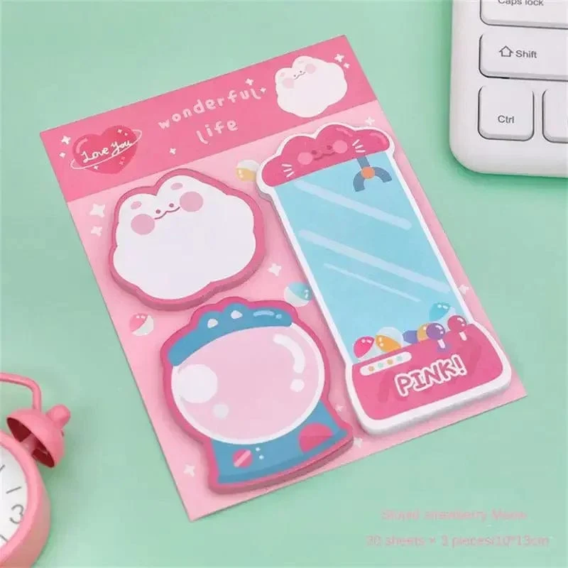 60 Blatt Haftnotizen Niedlicher Cartoon Bunter Notizblock Ins Kawaii Briefpapier Gepostete Tabs Sein Memo Nachrichtenpapier Schulbedarf