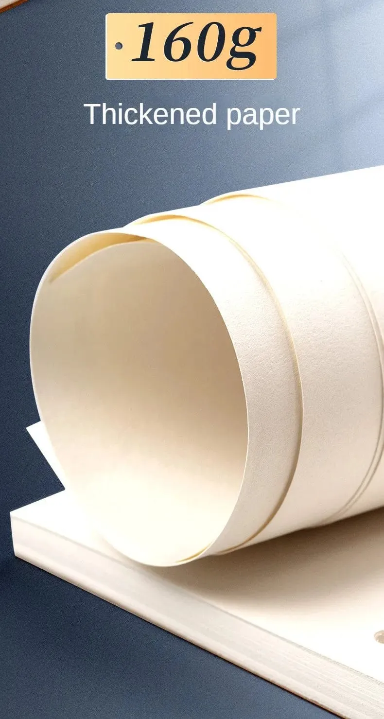 Professionelles Skizzenbuch Dickes Papier Spiralnotizbuch Kunstschulbedarf Bleistiftzeichnung Notizblock Schreibwaren süße Gelstifte Bleistift