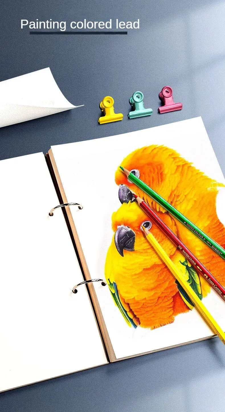 Professionelles Skizzenbuch Dickes Papier Spiralnotizbuch Kunstschulbedarf Bleistiftzeichnung Notizblock Schreibwaren süße Gelstifte Bleistift